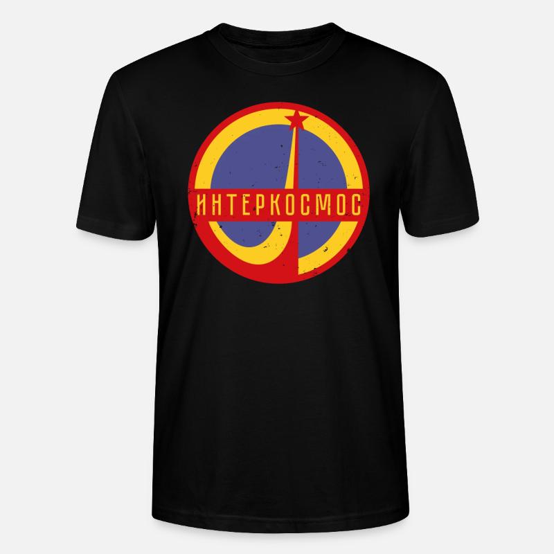 Intercosmos Sputnik espace cadeau URSS - T-shirt bio CRAFTER Stanley Stella Unisexe - noir