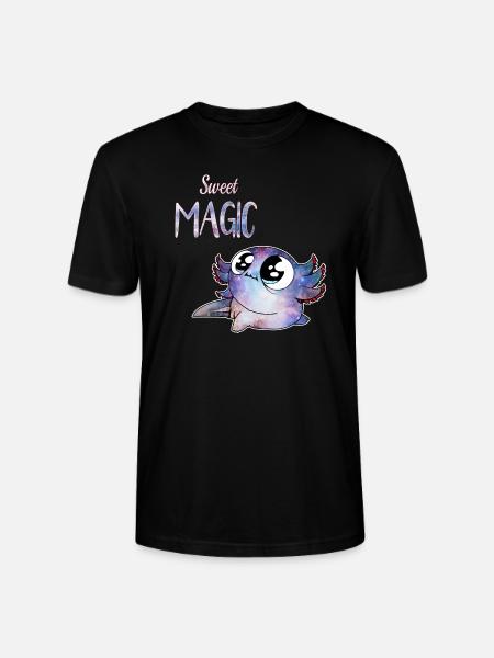 sweet magic axolotl - T-shirt bio CRAFTER Stanley Stella Unisexe - noir