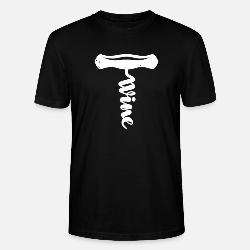Weinschraube - Stanley/Stella Unisex Bio-T-Shirt CRAFTER - Schwarz