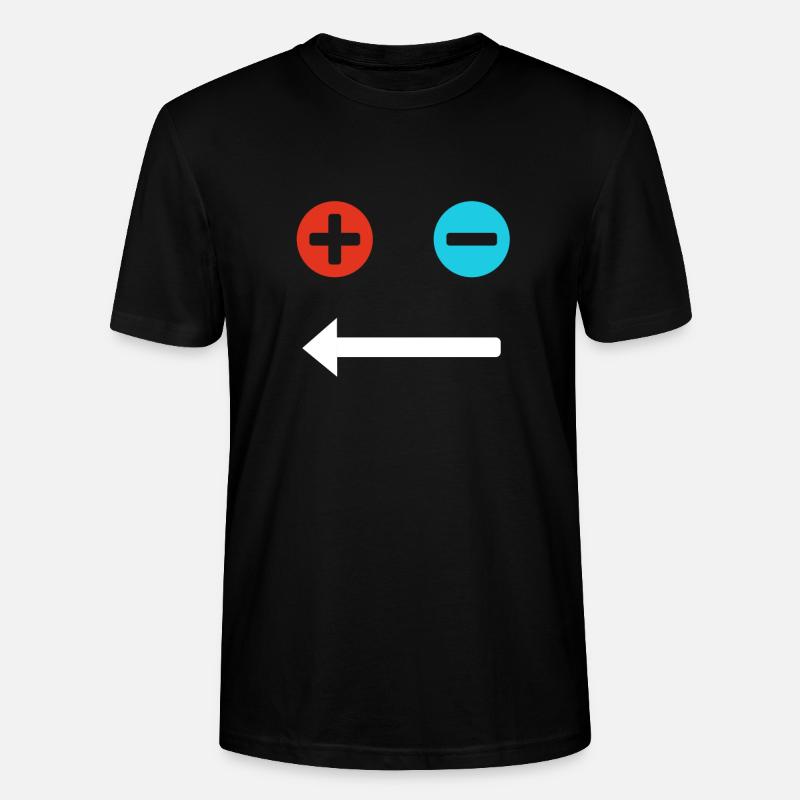 Visage plus et moins - T-shirt bio CRAFTER Stanley Stella Unisexe - noir