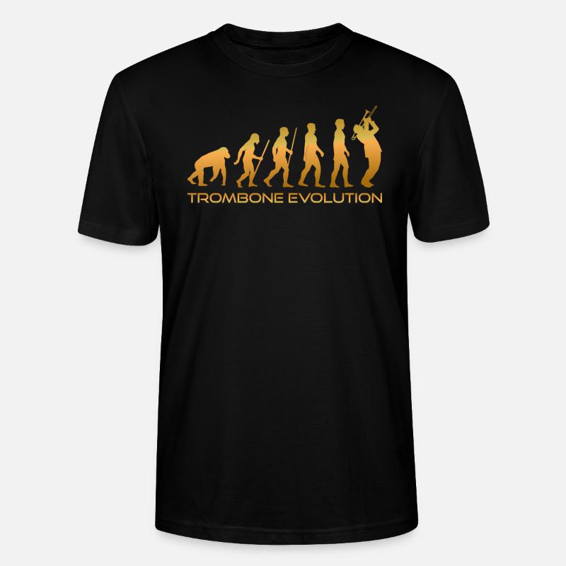 Trombone evolution - Stanley/Stella CRAFTER Unisex Organic T-Shirt - black