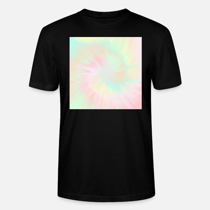 Tie Dye Pastell Tie Dye - Stanley/Stella Unisex Bio-T-Shirt CRAFTER - Schwarz