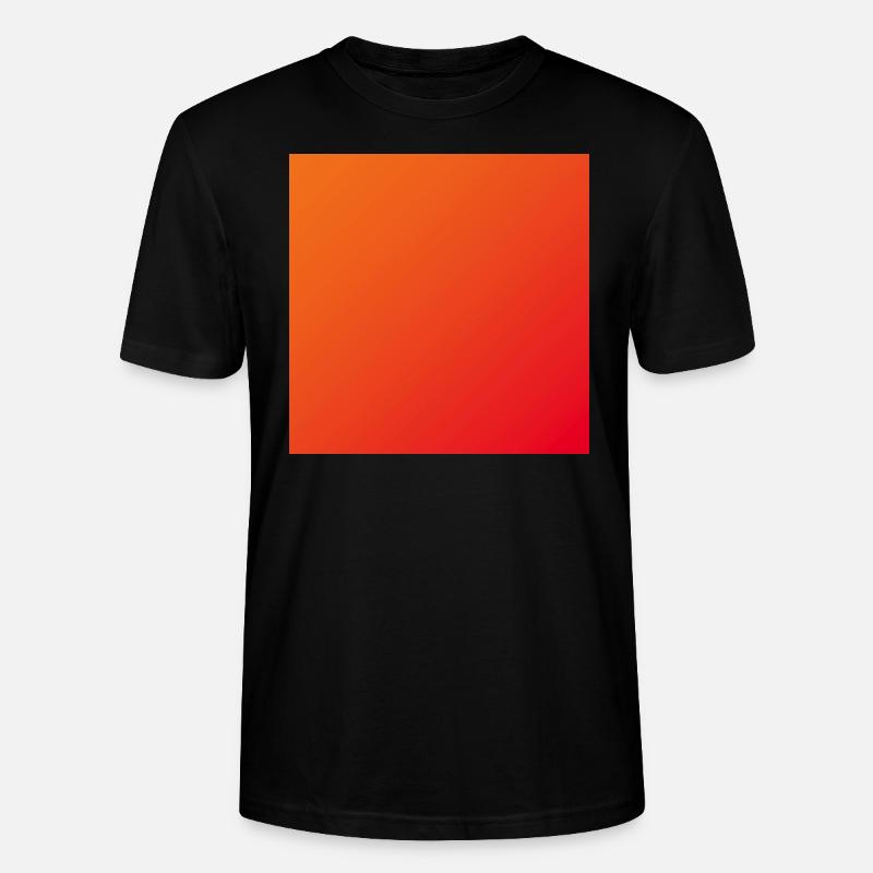 Orange Farbverlauf - Stanley/Stella Unisex Bio-T-Shirt CRAFTER - Schwarz