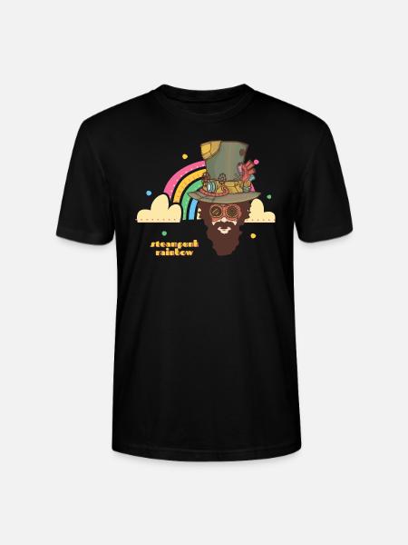 Steampunk Rainbow - Stanley/Stella CRAFTER Unisex Organic T-Shirt - black