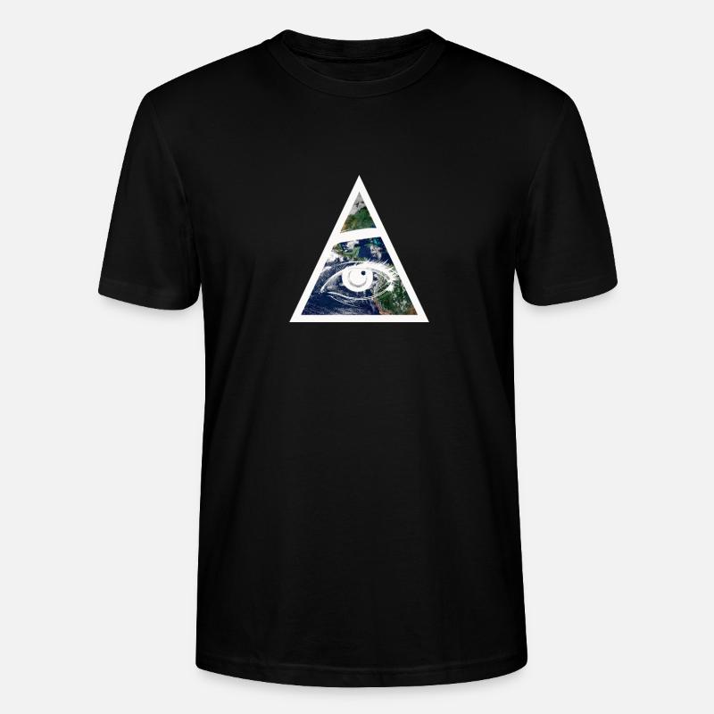 Œil de la Providence - T-shirt bio CRAFTER Stanley Stella Unisexe - noir