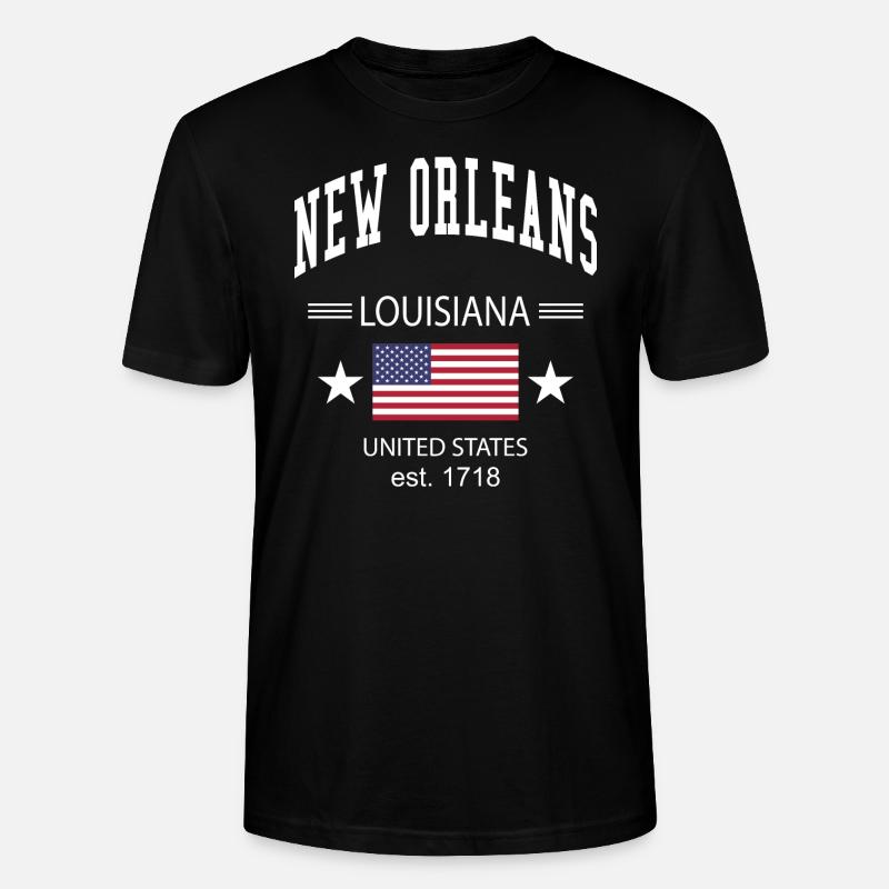 New Orleans - Stanley/Stella Unisex Bio-T-Shirt CRAFTER - Schwarz