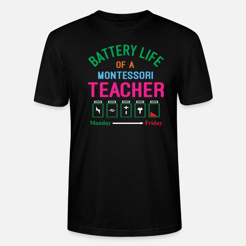 Montessori Teacher - Stanley/Stella Unisex Bio-T-Shirt CRAFTER - Schwarz