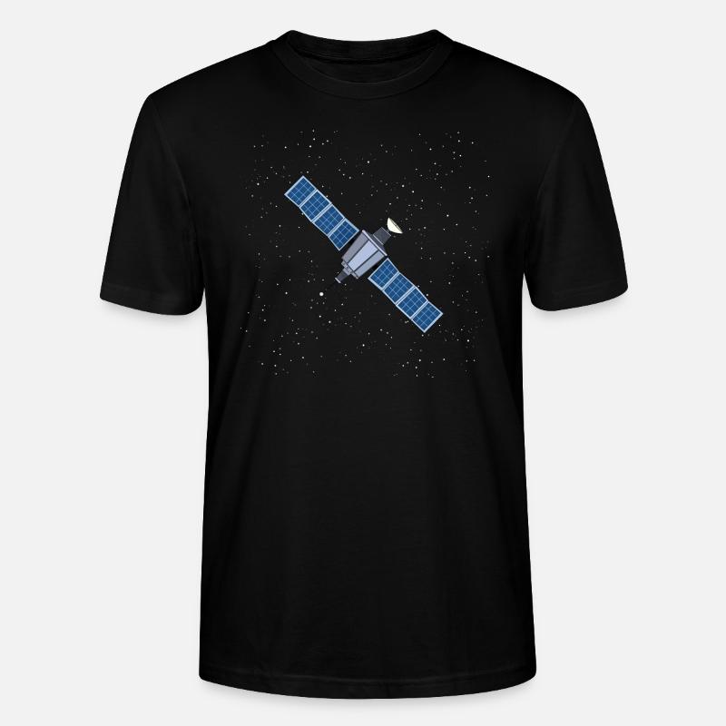 Schwebender Satellit - Stanley/Stella Unisex Bio-T-Shirt CRAFTER - Schwarz