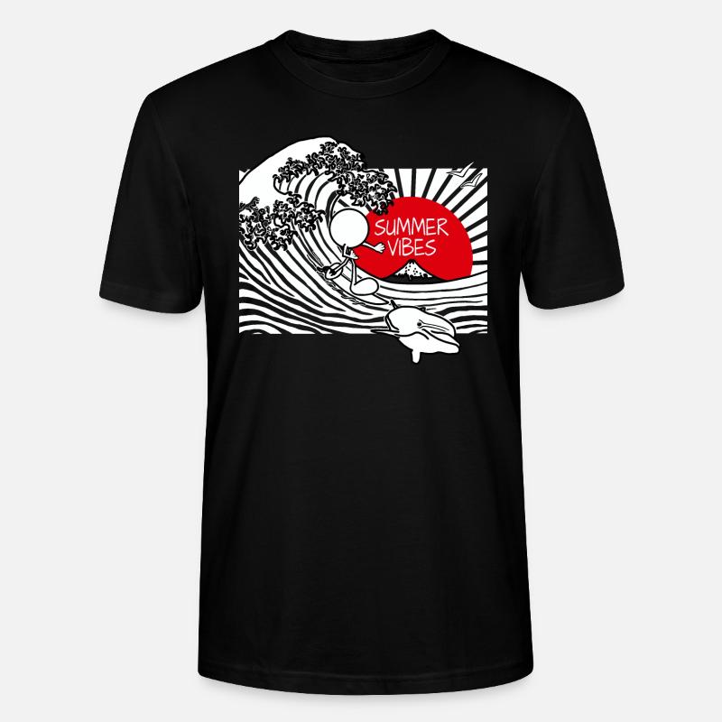 Summer Vibes Doddle - Stanley/Stella Unisex Bio-T-Shirt CRAFTER - Schwarz