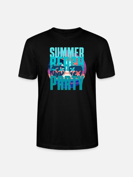 Summer beach party - Stanley/Stella CRAFTER Unisex Organic T-Shirt - black