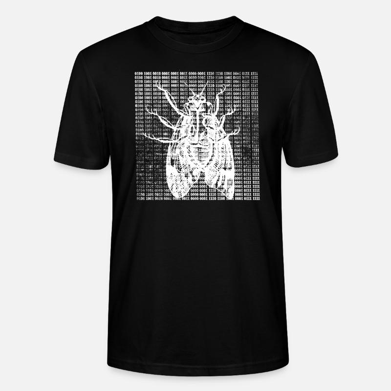 Weiße digitale Motte - Stanley/Stella Unisex Bio-T-Shirt CRAFTER - Schwarz