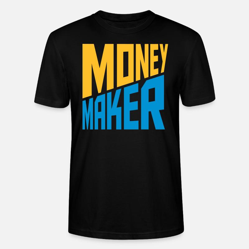 Text Money Maker Erfolgreich - Stanley/Stella Unisex Bio-T-Shirt CRAFTER - Schwarz