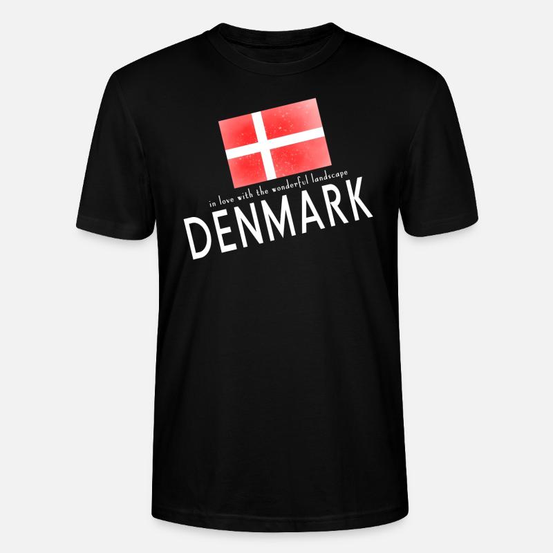 Dänemark Danmark - Stanley/Stella Unisex Bio-T-Shirt CRAFTER - Schwarz