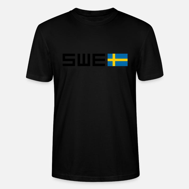 Schweden - Stanley/Stella Unisex Bio-T-Shirt CRAFTER - Schwarz