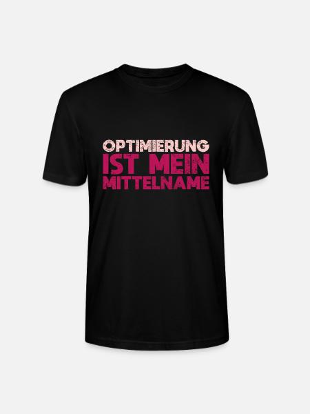 Optimierung Ist Mein Mittelname - Stanley/Stella Unisex Bio-T-Shirt CRAFTER - Schwarz