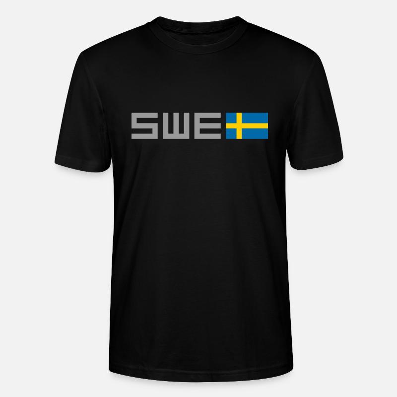 Suède - T-shirt bio CRAFTER Stanley Stella Unisexe - noir