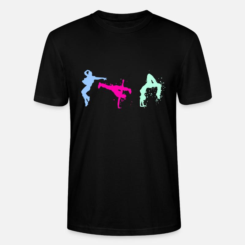 danseur, danse, illustration, danseur - T-shirt bio CRAFTER Stanley Stella Unisexe - noir