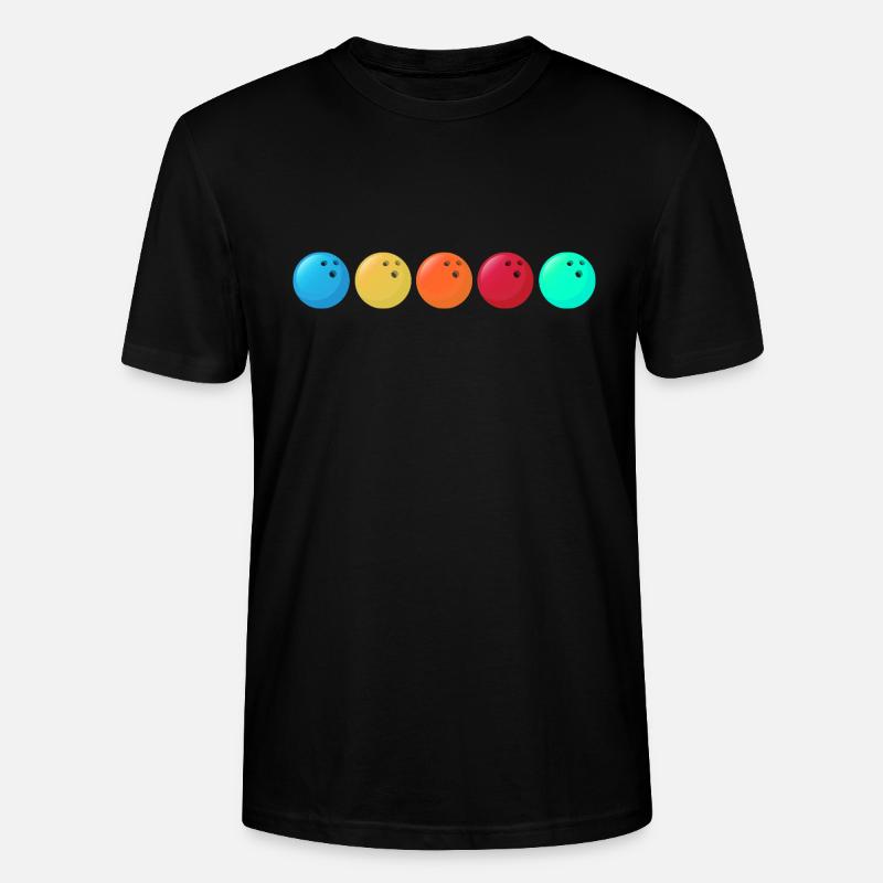 bowling bowlingteamkleidung strike bowlingbahn - Stanley/Stella Unisex Bio-T-Shirt CRAFTER - Schwarz