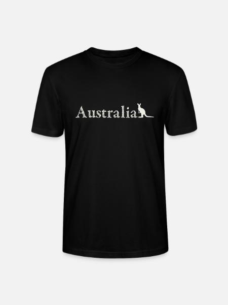 Australia - Kangaroo - Stanley/Stella CRAFTER Unisex Organic T-Shirt - black