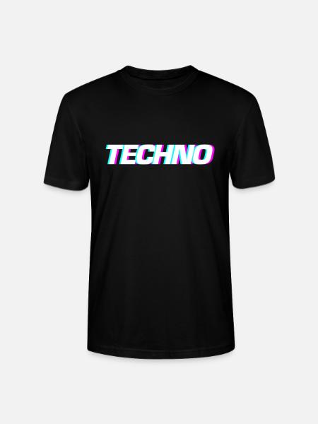 Techno Festival Design - Stanley/Stella CRAFTER Unisex Organic T-Shirt - black