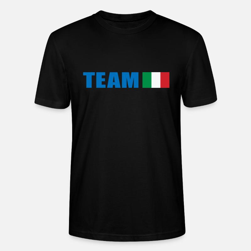 Équipe de soutien Italie - T-shirt bio CRAFTER Stanley Stella Unisexe - noir