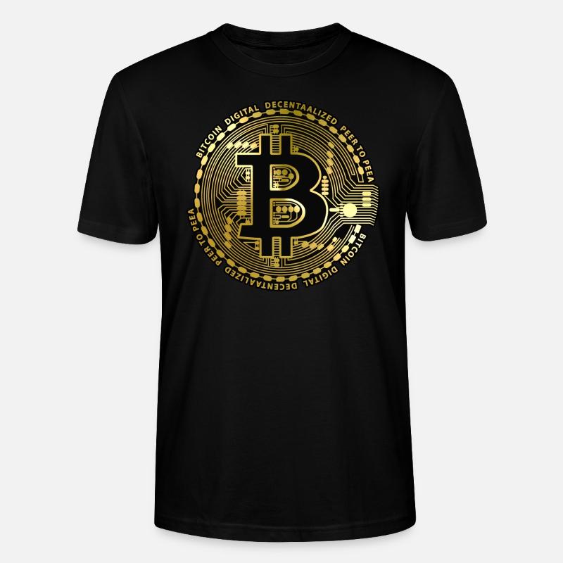Bitcoin - Maglietta unisex ecologica CRAFTER di Stanley/Stella - nero