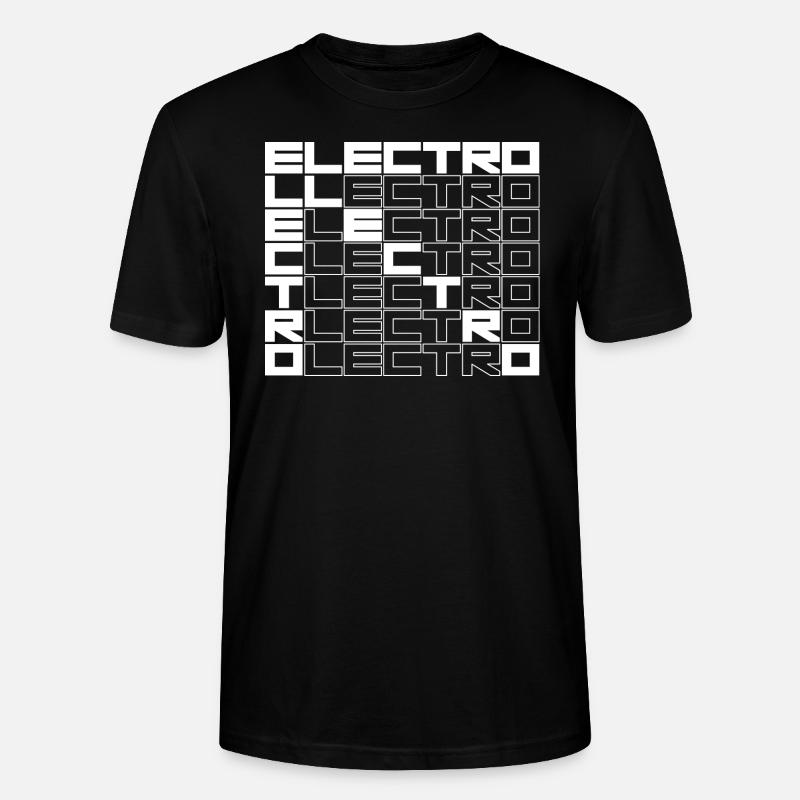 ELECTRO bold text design - Stanley/Stella CRAFTER Unisex Organic T-Shirt - black