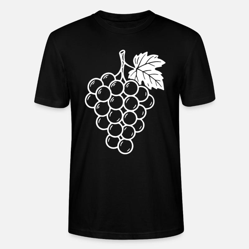 Weintrauben Design – Fruchtig & Stilvoll - Stanley/Stella Unisex Bio-T-Shirt CRAFTER - Schwarz