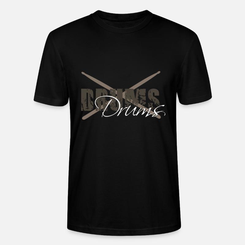 DRUMS5 7632x6480px - Stanley/Stella Unisex Bio-T-Shirt CRAFTER - Schwarz