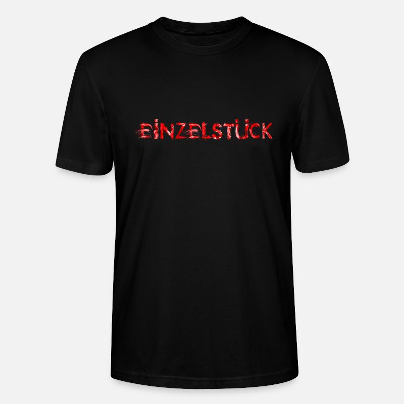 Einzelstück rot - Stanley/Stella Unisex Bio-T-Shirt CRAFTER - Schwarz