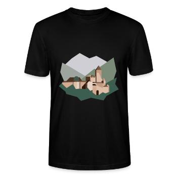 Tyrol du Sud - T-shirt bio CRAFTER Stanley Stella Unisexe - noir - Devant - Alina (178cm) & Michal (187cm)