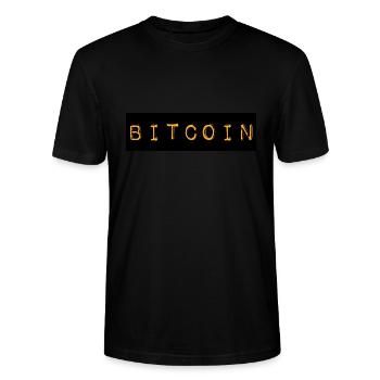 Bitcoin - T-shirt bio CRAFTER Stanley Stella Unisexe - noir - Devant - Alina (178cm) & Michal (187cm)