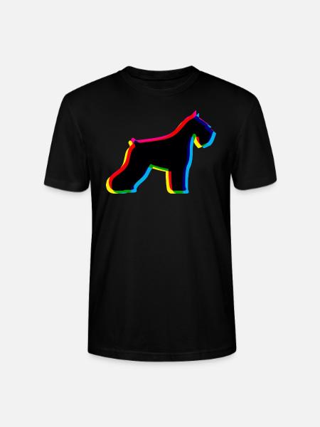 CMYK Schnauzer - Stanley/Stella CRAFTER Unisex Organic T-Shirt - black