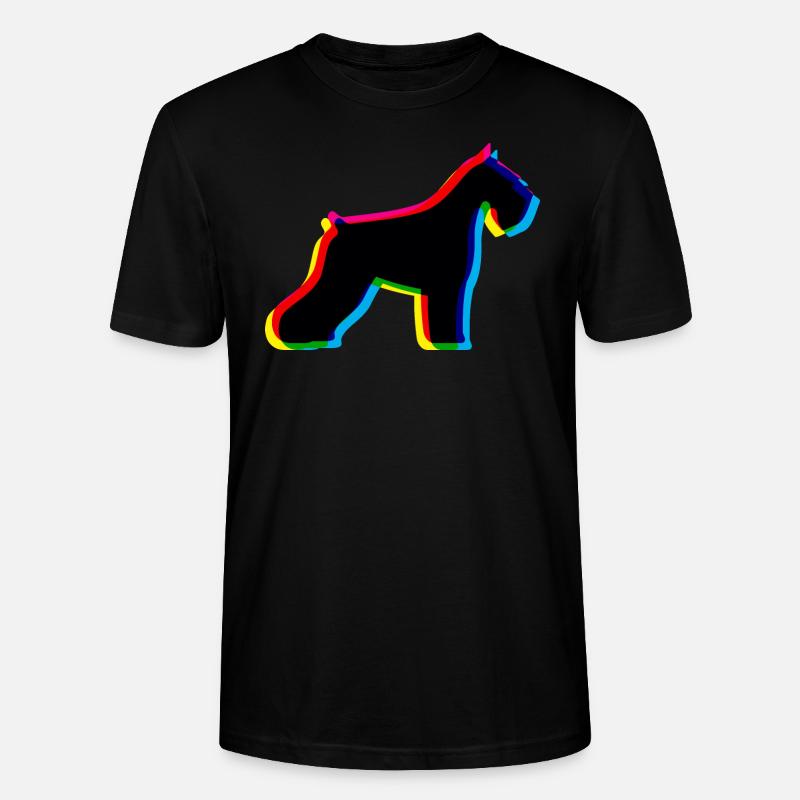 CMYK Schnauzer - Stanley/Stella Unisex Bio-T-Shirt CRAFTER - Schwarz