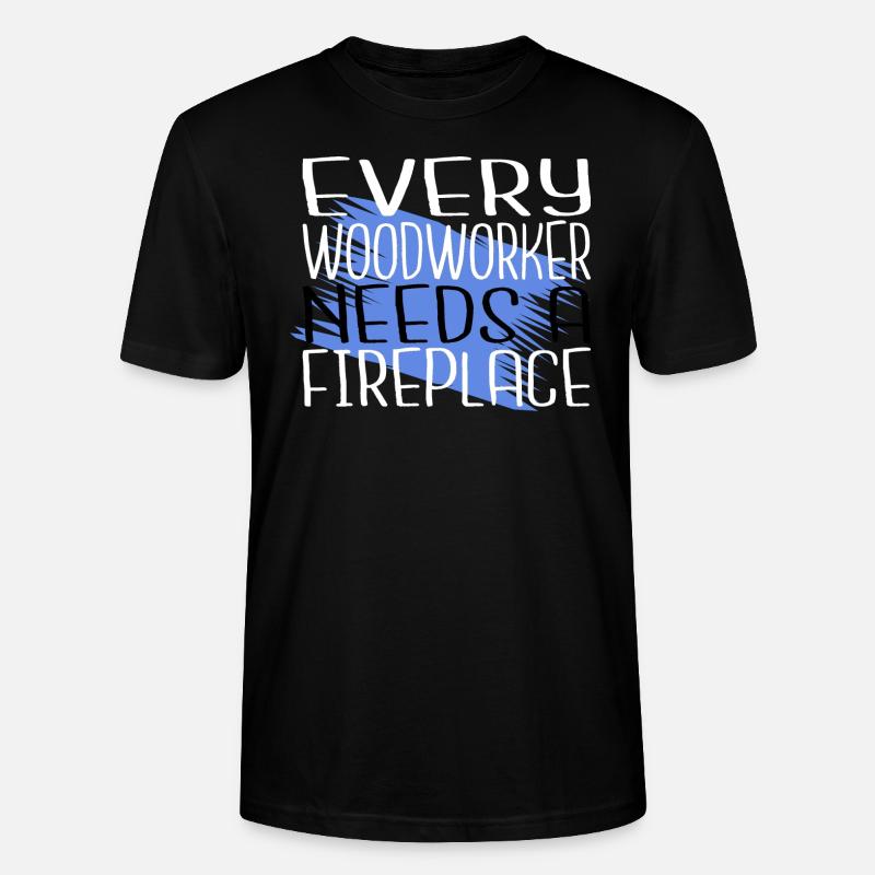 present gift idea lumberman - Stanley/Stella Unisex Bio-T-Shirt CRAFTER - Schwarz