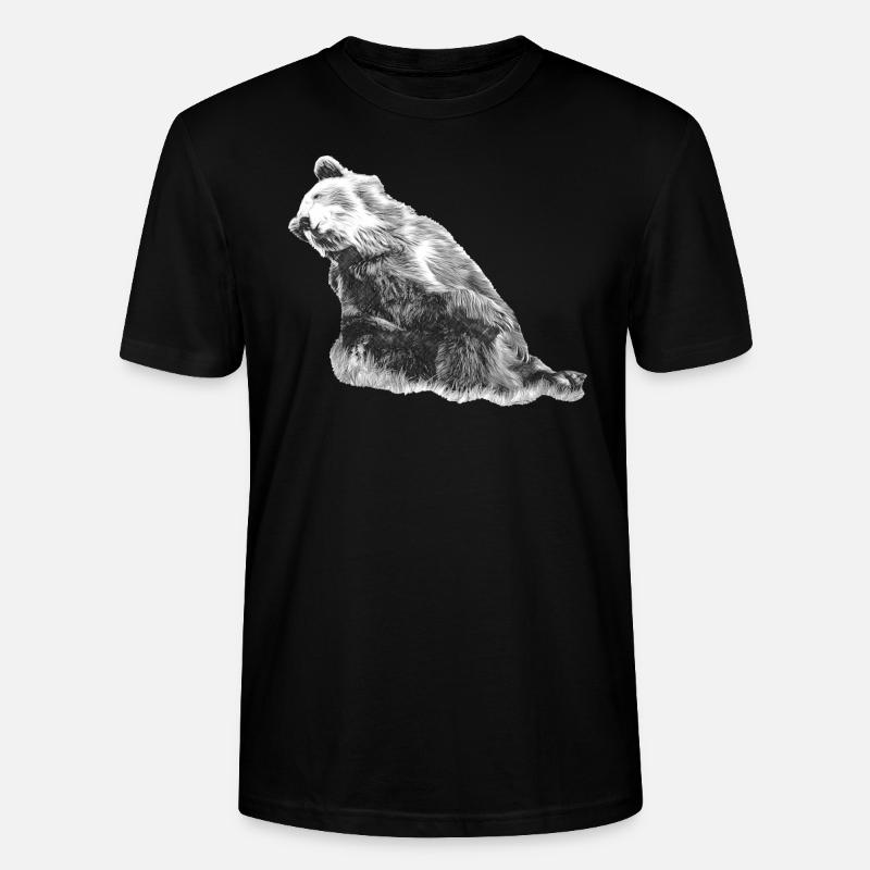 DAGGI blick nach hinten - Stanley/Stella Unisex Bio-T-Shirt CRAFTER - Schwarz
