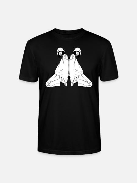 Kneeling - T-shirt bio CRAFTER Stanley Stella Unisexe - noir