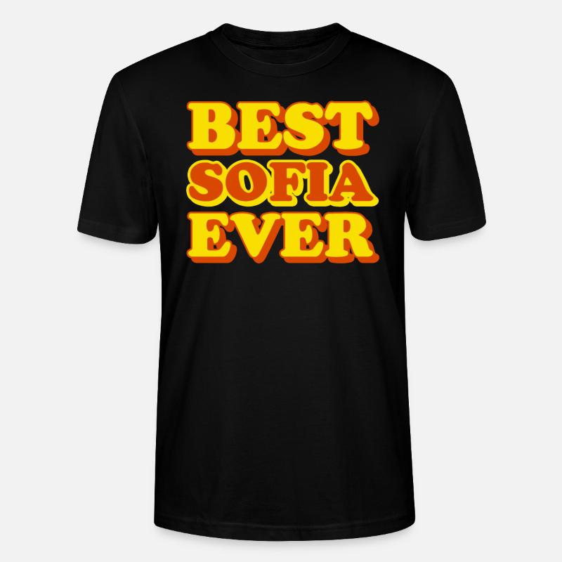 Sofia Vorname, lustiges Geschenk - Stanley/Stella Unisex Bio-T-Shirt CRAFTER - Schwarz