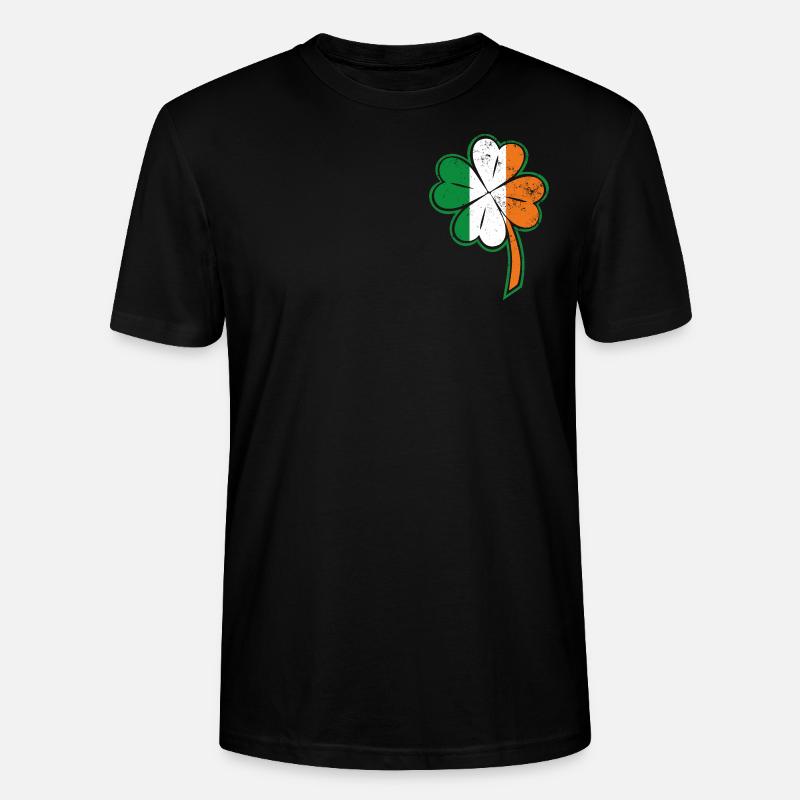 Kleeblat Irland irisch - Stanley/Stella Unisex Bio-T-Shirt CRAFTER - Schwarz