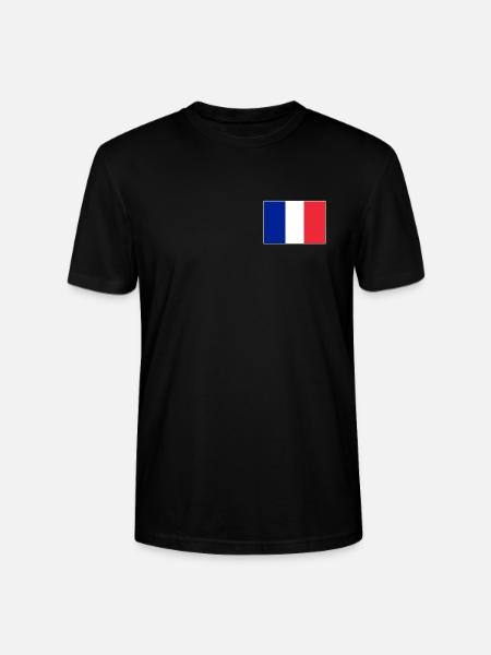 Frankreich Flagge - Stanley/Stella Unisex Bio-T-Shirt CRAFTER - Schwarz