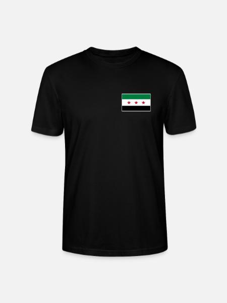 Syrien Flagge | Geschenk Syrische Wurzeln - Stanley/Stella Unisex Bio-T-Shirt CRAFTER - Schwarz