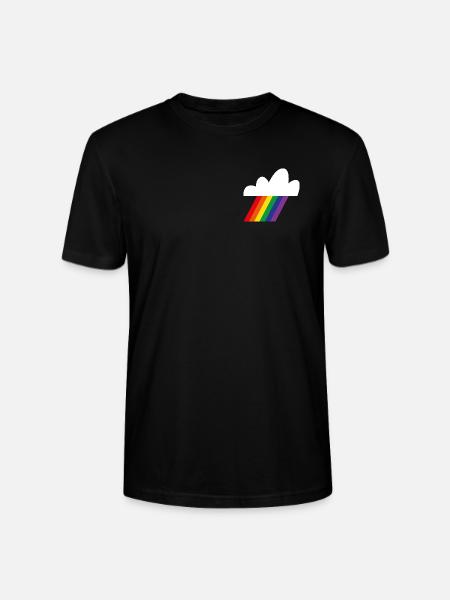Regenbogenwolke - Stanley/Stella Unisex Bio-T-Shirt CRAFTER - Schwarz