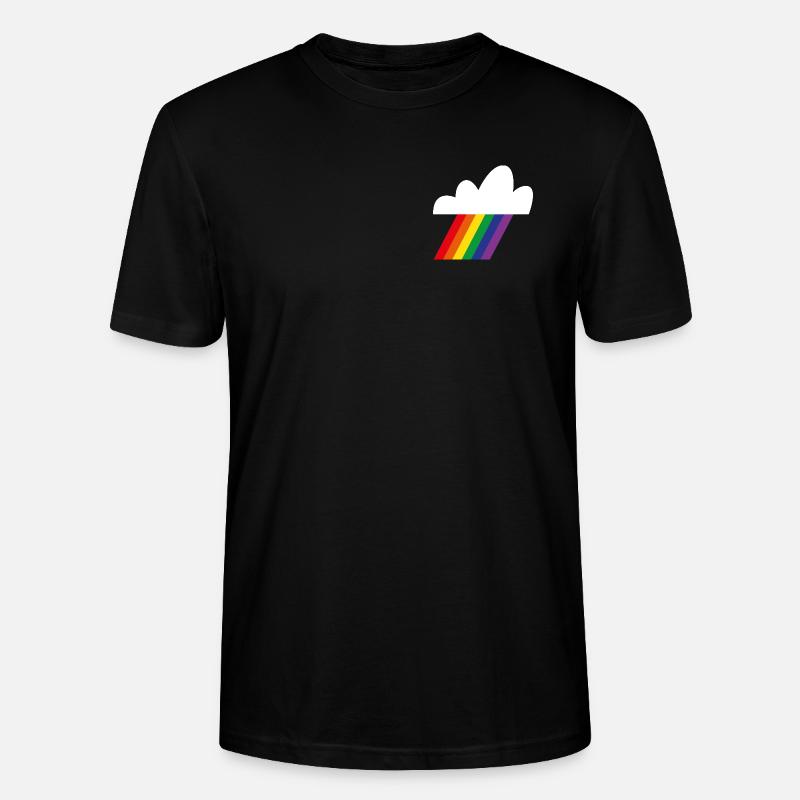 Regenbogenwolke - Stanley/Stella Unisex Bio-T-Shirt CRAFTER - Schwarz