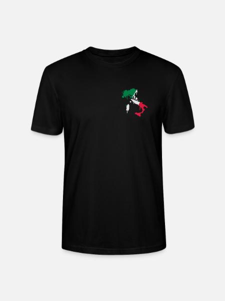 Landkarte Italien - Stanley/Stella Unisex Bio-T-Shirt CRAFTER - Schwarz