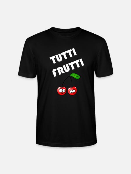 Popular Proverbs Tutti Frutti Design - Stanley/Stella CRAFTER Unisex Organic T-Shirt - black