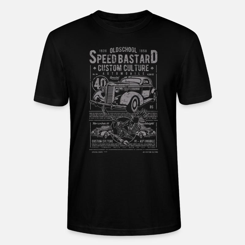 Oldtimer Old School Auto Automobil - Stanley/Stella Unisex Bio-T-Shirt CRAFTER - Schwarz