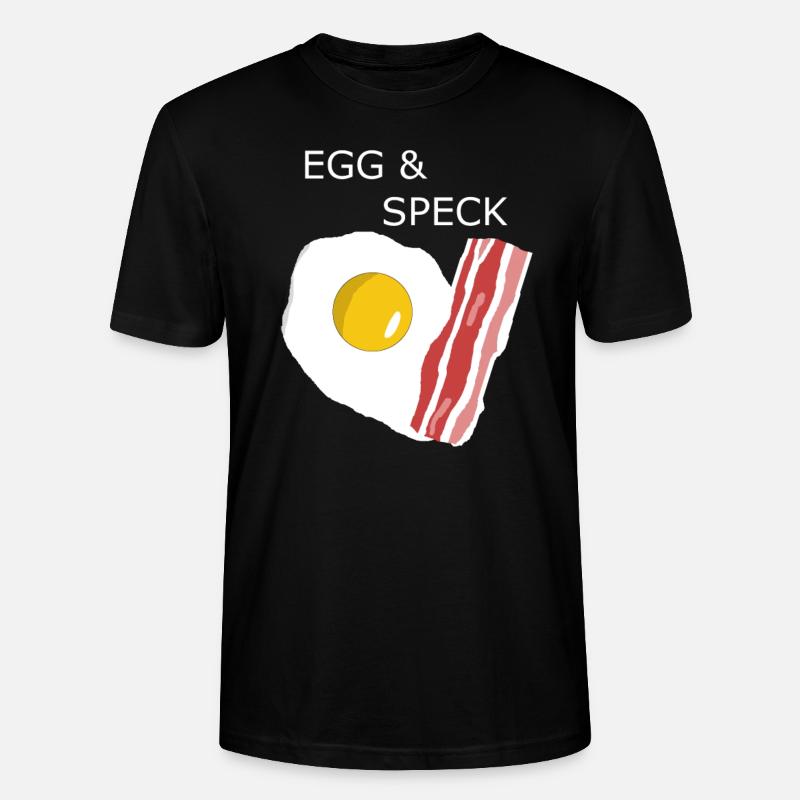 Egg mit Speck - Stanley/Stella Unisex Bio-T-Shirt CRAFTER - Schwarz