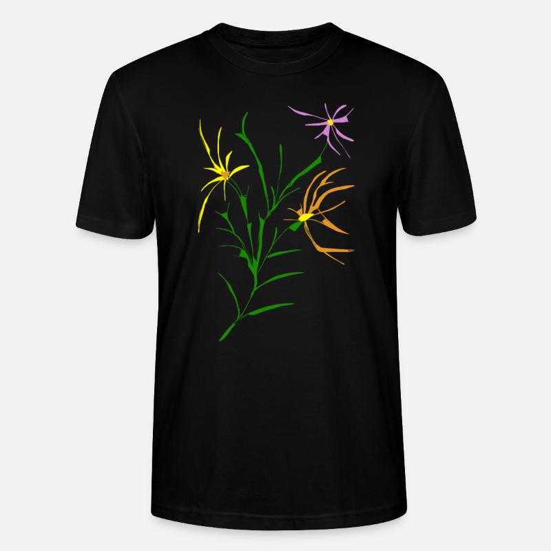 Blumen - Stanley/Stella Unisex Bio-T-Shirt CRAFTER - Schwarz