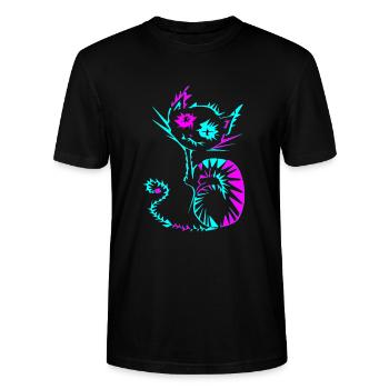 Dream with me! - Stanley/Stella Unisex Bio-T-Shirt CRAFTER - Schwarz - Vorne - Alina (178cm) & Michal (187cm)