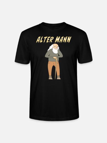 ALTER MANN - Stanley/Stella Unisex Bio-T-Shirt CRAFTER - Schwarz
